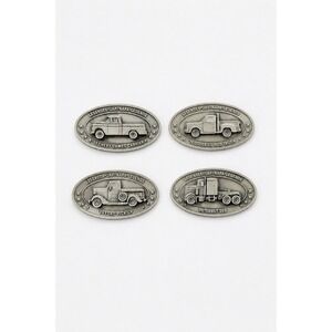 Vintage NAPA Legends Metal Truck Plaques Set Peterbilt Chevy Ford Dodge Decor
